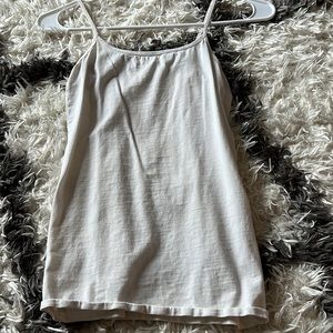 white tank top